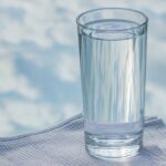 Fresh water in a transparent glass