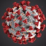 COVID-19 virus structure close-up