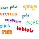 Various medicine types displayed creatively