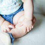 Baby sitting on a chair