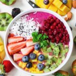 Fresh fruits and nuts arrangement