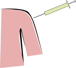 Flu shot clip art