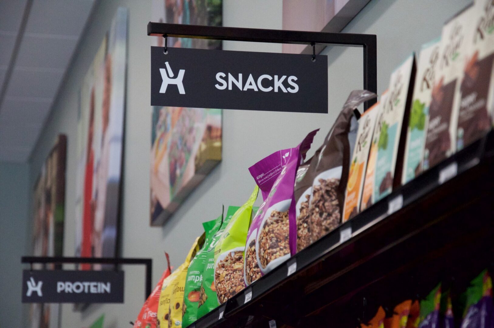 Snacks aisle